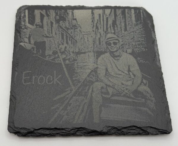 Slate Coasters – Custom - Set of 4 - Square - Add One Photo On Each Coaster