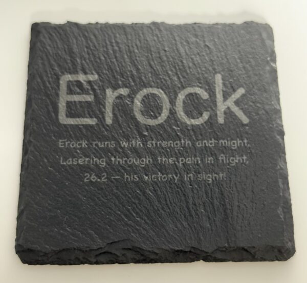 Slate Coasters - Custom - Set of 4 - Square - Text Only