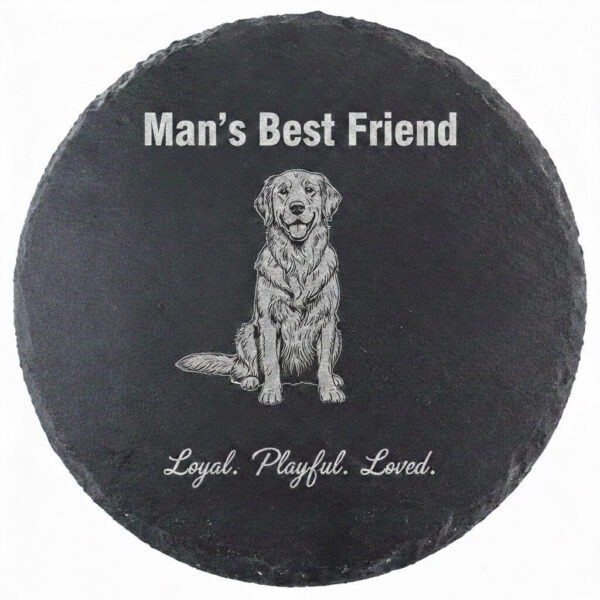Slate - Circle - Custom - Plaque - 8 - Inches - By - 8 - Inches