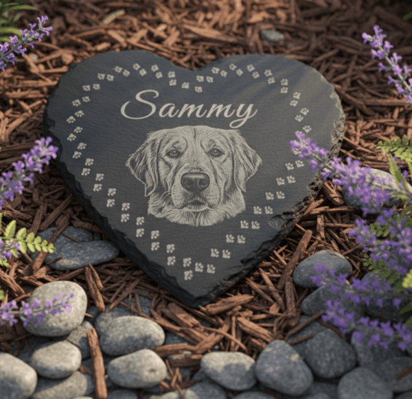 Slate - Heart - Custom - Plaque - 10 - inches - by - 10 - inches