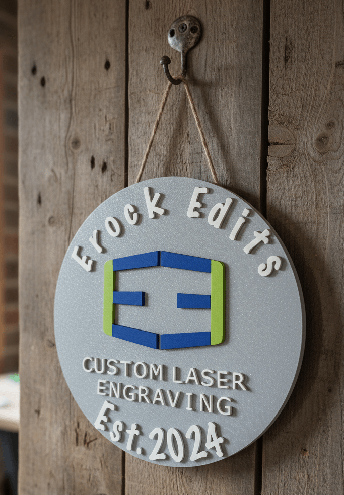 Wood - Custom - Sign - 15.75 - inches - Circle - Image 2