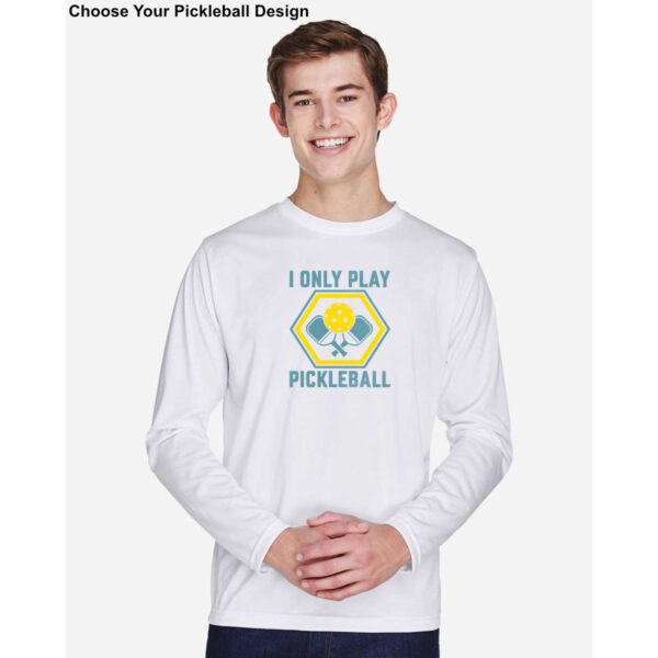 Men's Long Sleeve Pickleball Performance Shirt - Choose Your Design