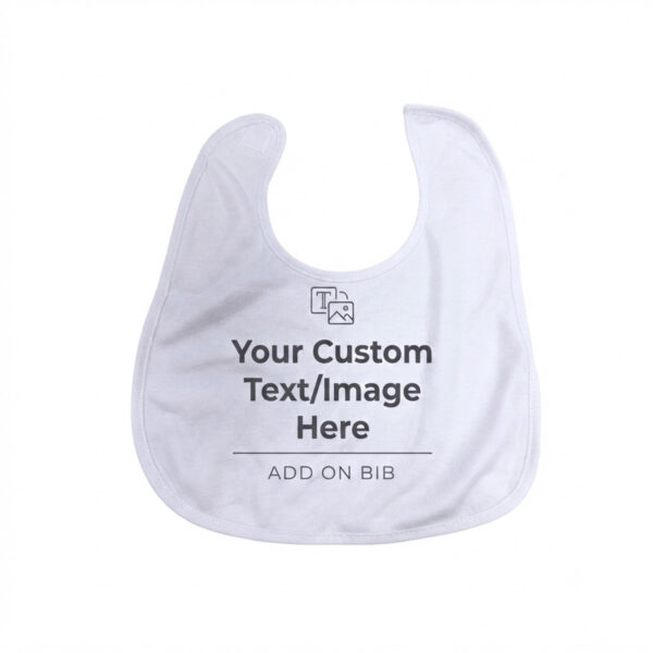 Custom Sublimation Baby Bib – 10.8" x 12.8"
