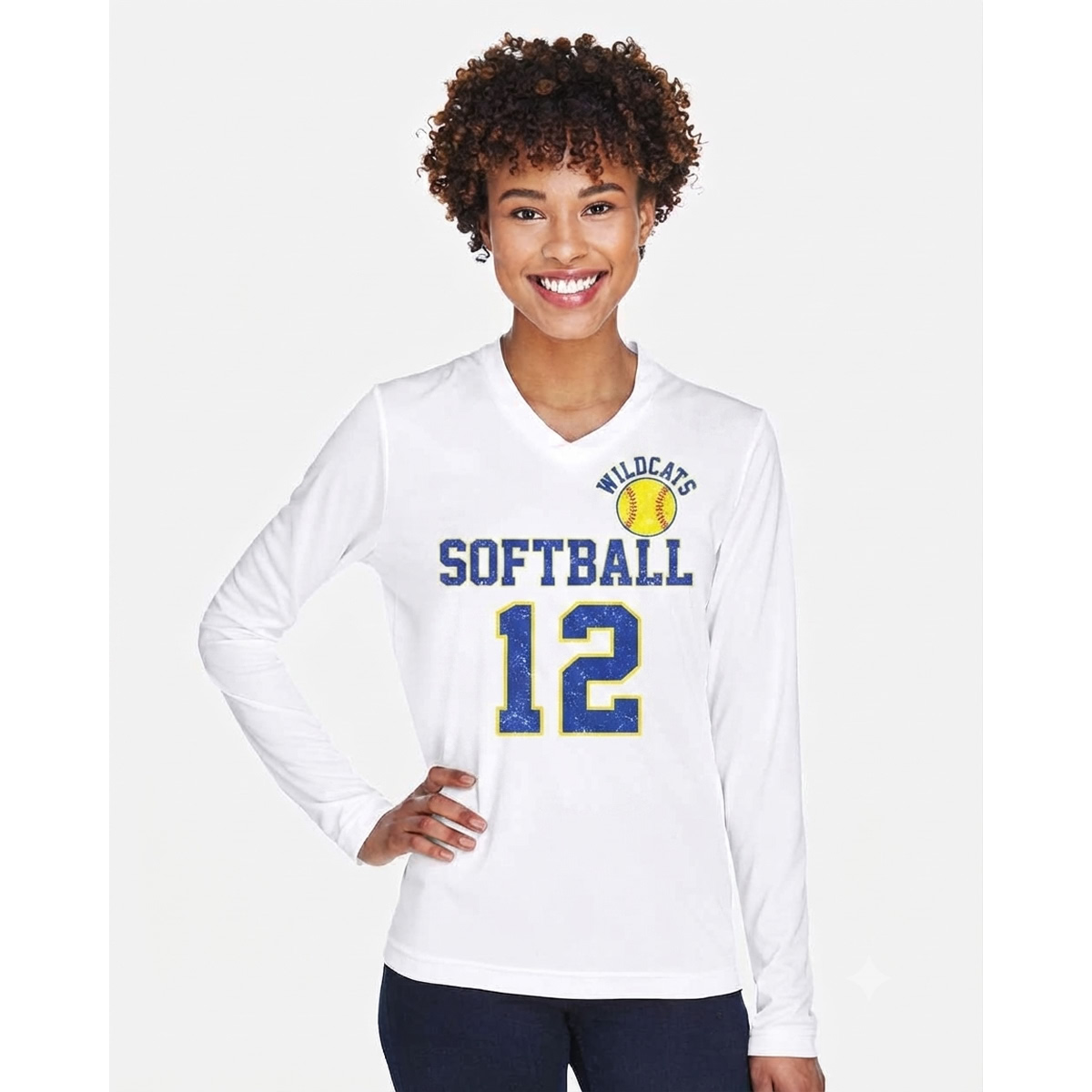Custom Women's Long Sleeve Performance Shirt - Image 2