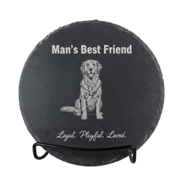 Slate Circle Plaque – Custom 8" x 8"