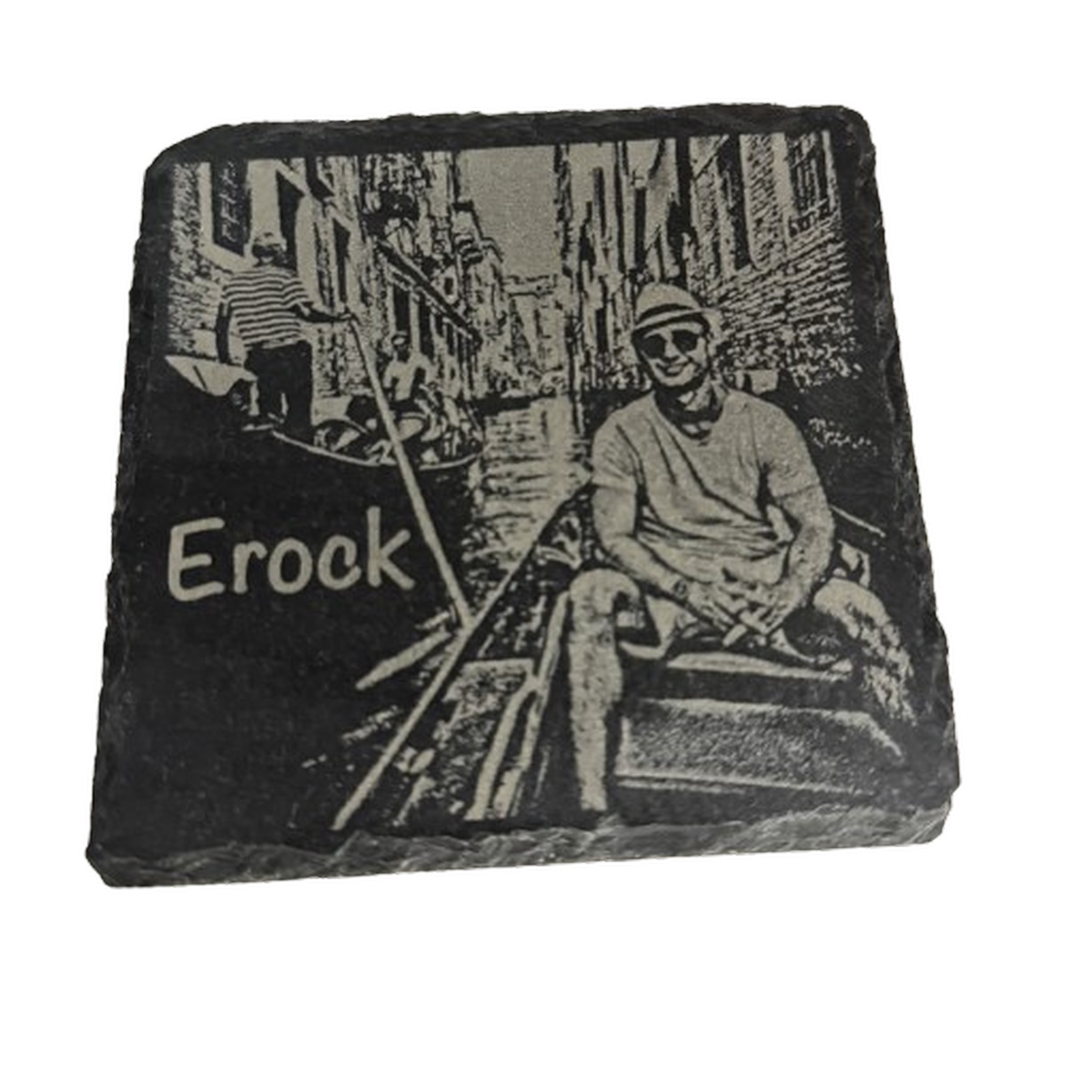 Slate Coasters – Custom Set of 4 – Square (Photo on Each)