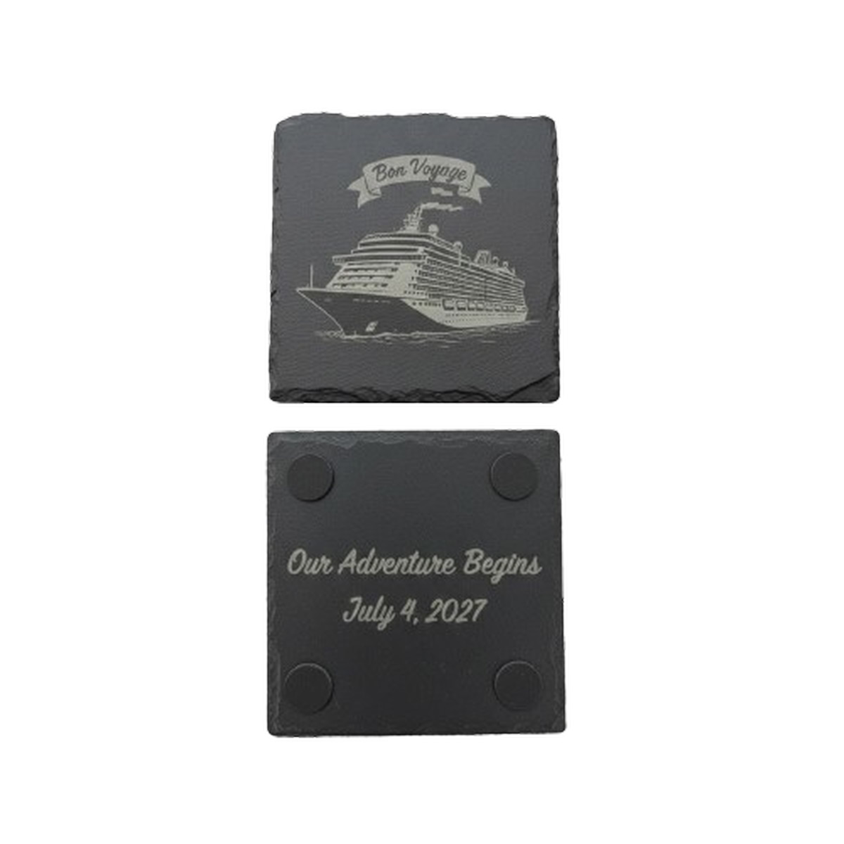 Slate Coasters – Custom Set of 4 – Square (Photo on Each) - Image 5