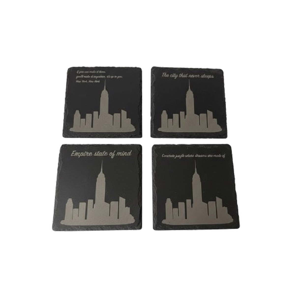 Slate Coasters – Custom Set of 4 – Square (Photo on Each) - Image 4