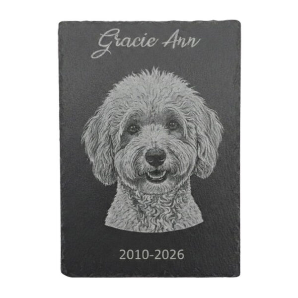 Slate Rectangle Plaque – Custom 6" x 12"