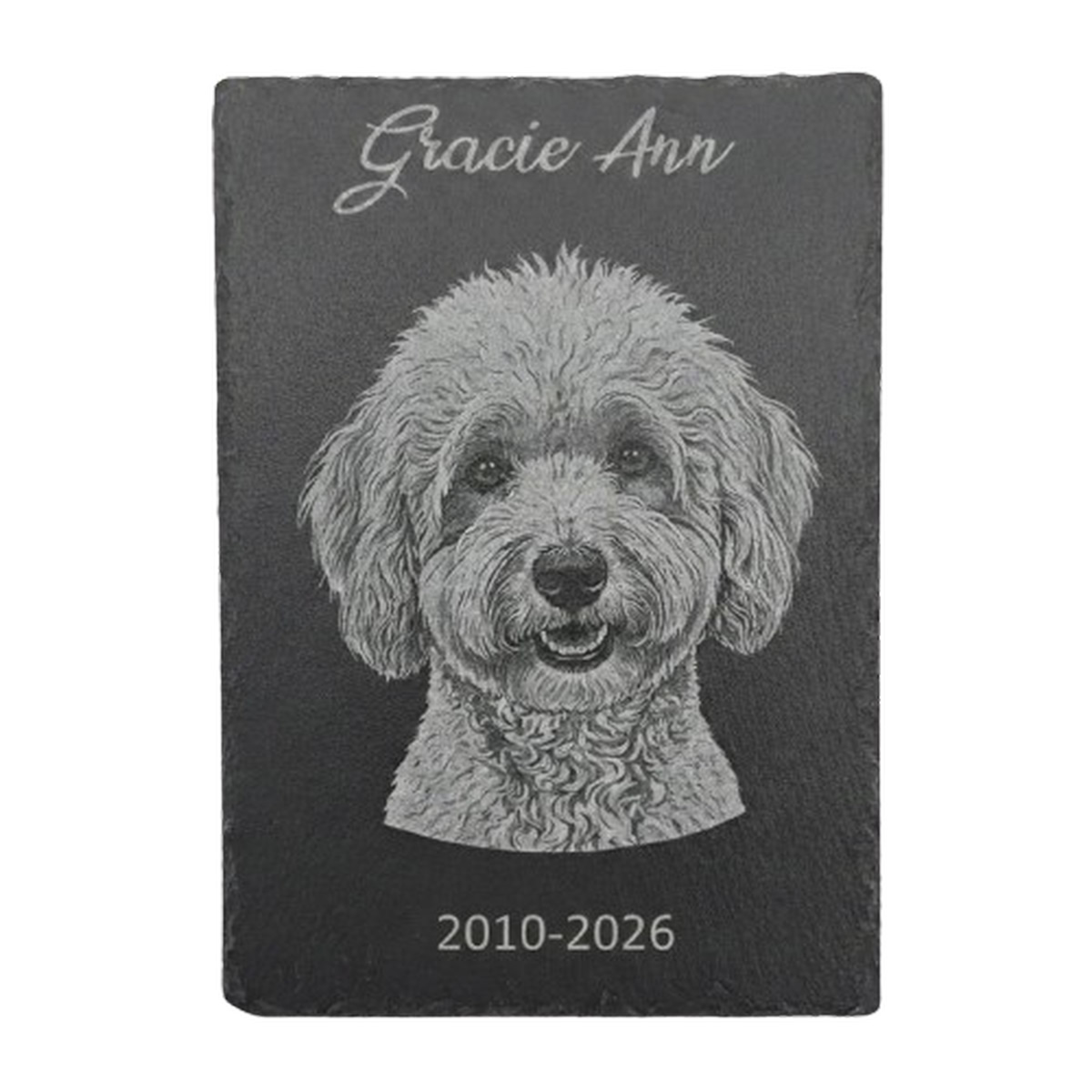 Slate Rectangle Plaque – Custom 6" x 12"