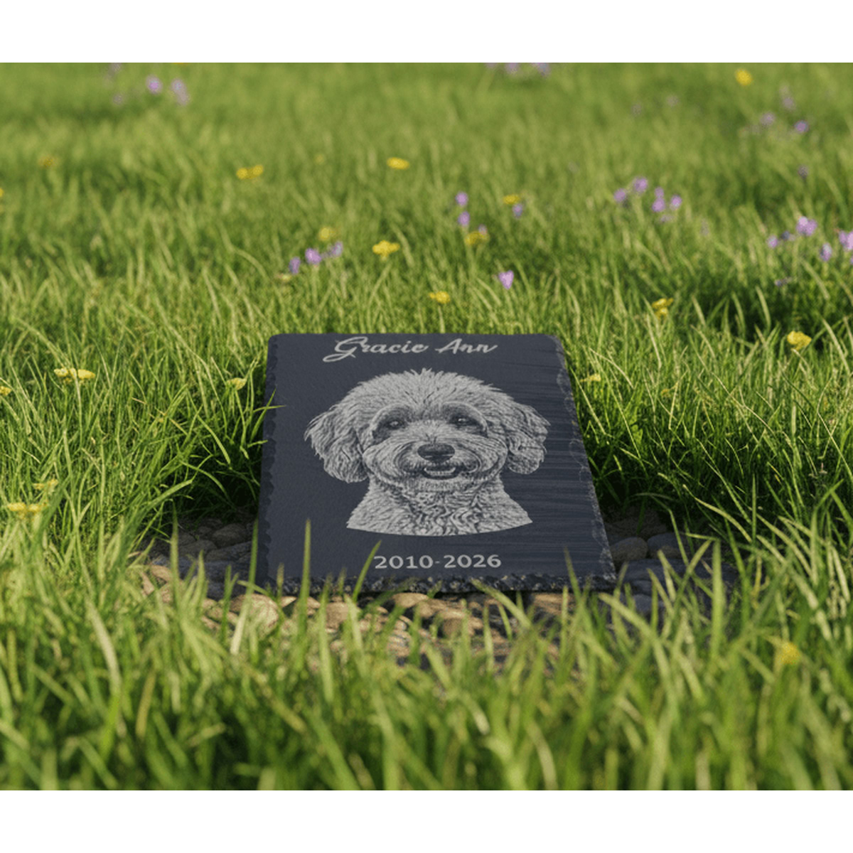 Slate Rectangle Plaque – Custom 6" x 12" - Image 3