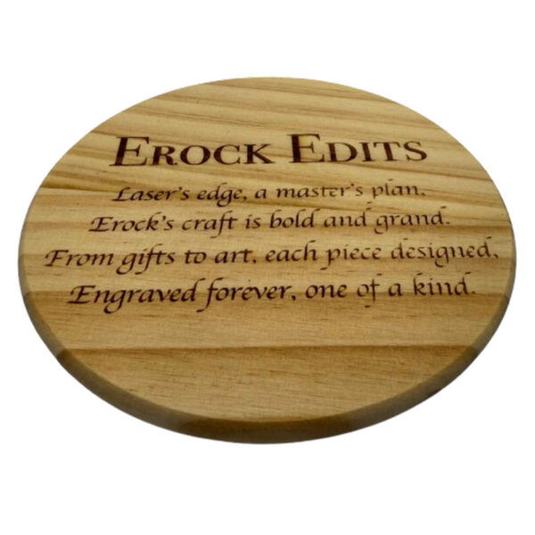Wood Coasters – Custom Set of 4 – Round (Photo on Each)