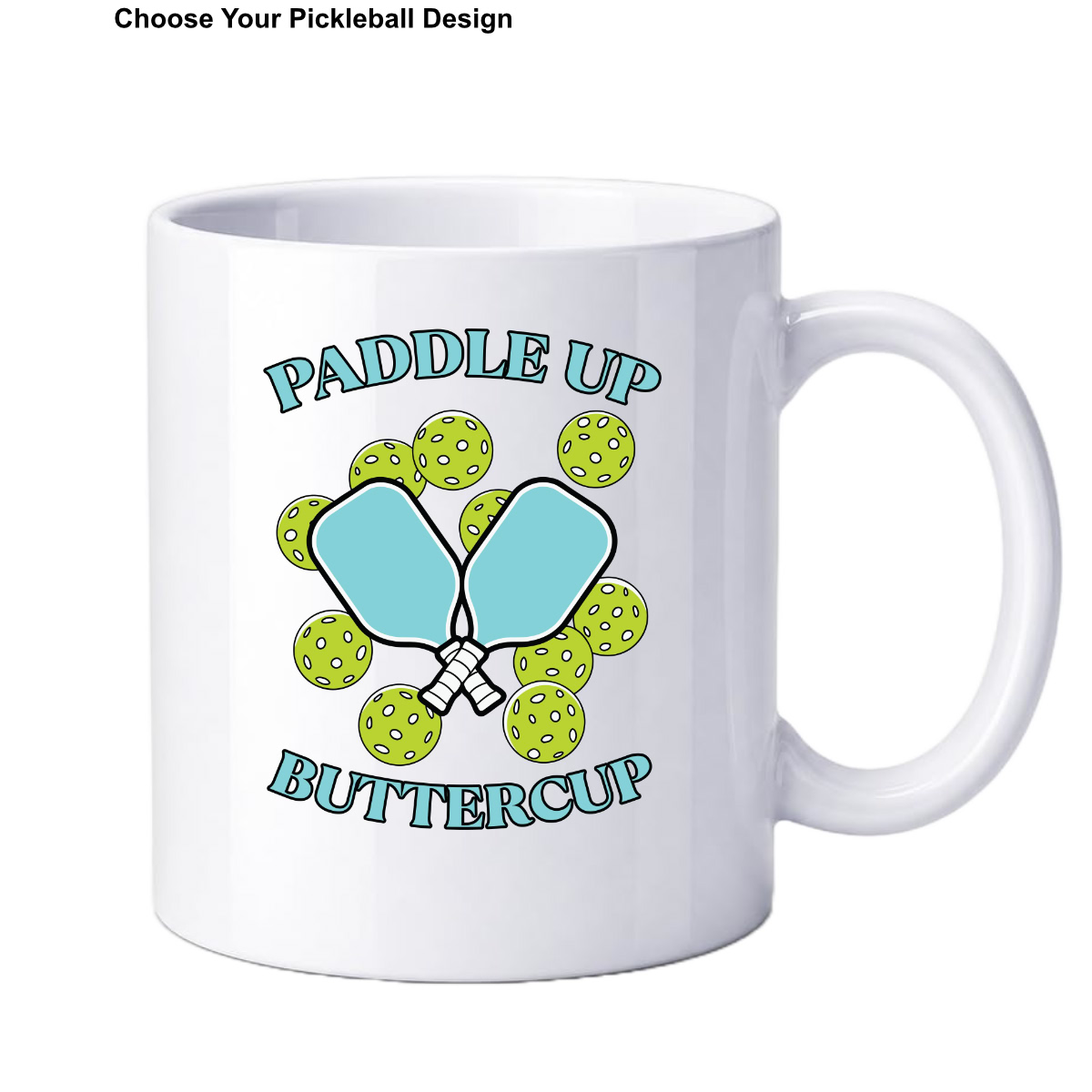 Pickleball Sublimation Mug – 11 oz